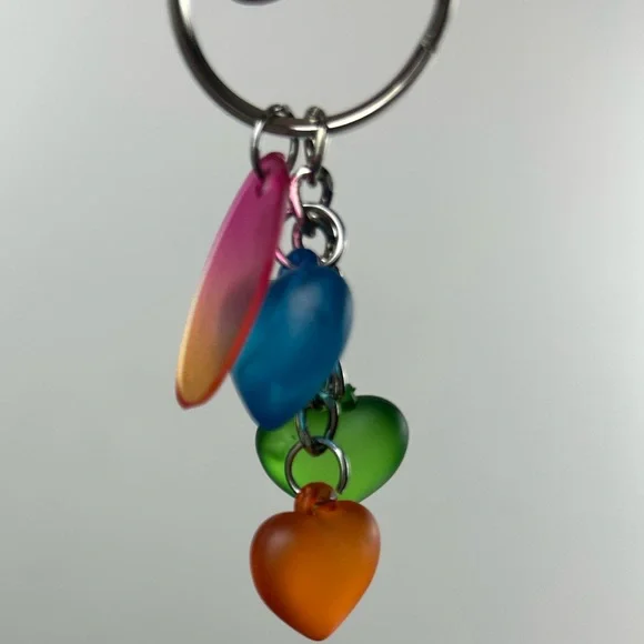 Keychain Multicolor Heart Key Holder - Picture 4 of 9